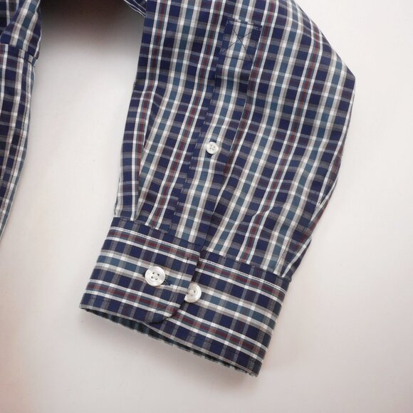 Duluth Trading Men's size XL Tall Wrinkle Fighter Button Down Casual Plaid Shirt - Picture 8 of 8